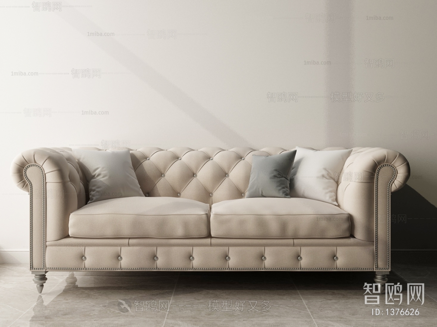 Simple European Style A Sofa For Two