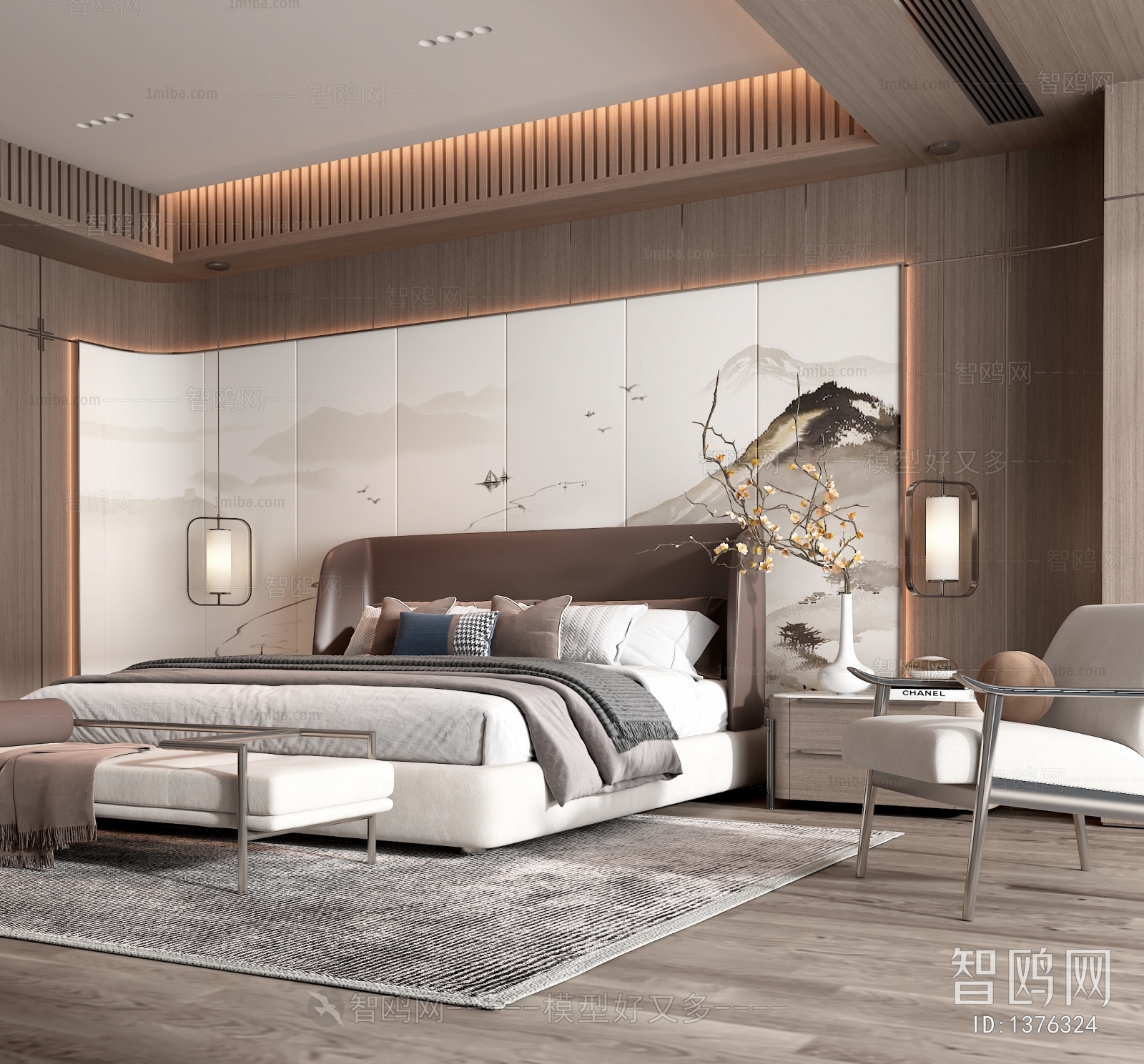 New Chinese Style Bedroom