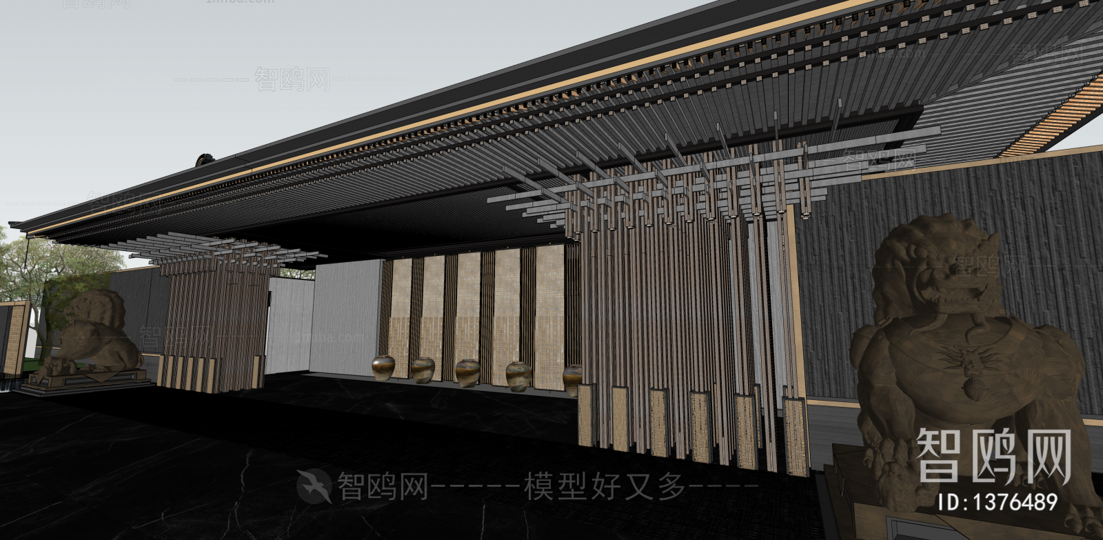 Chinese Style Classical Style Villa Appearance