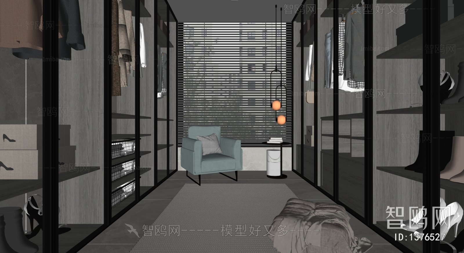 Modern Clothes Storage Area