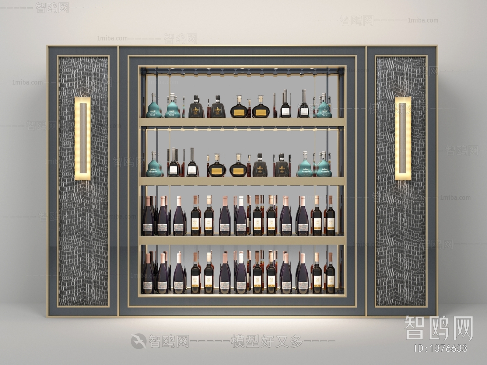 Simple European Style Wine Cabinet