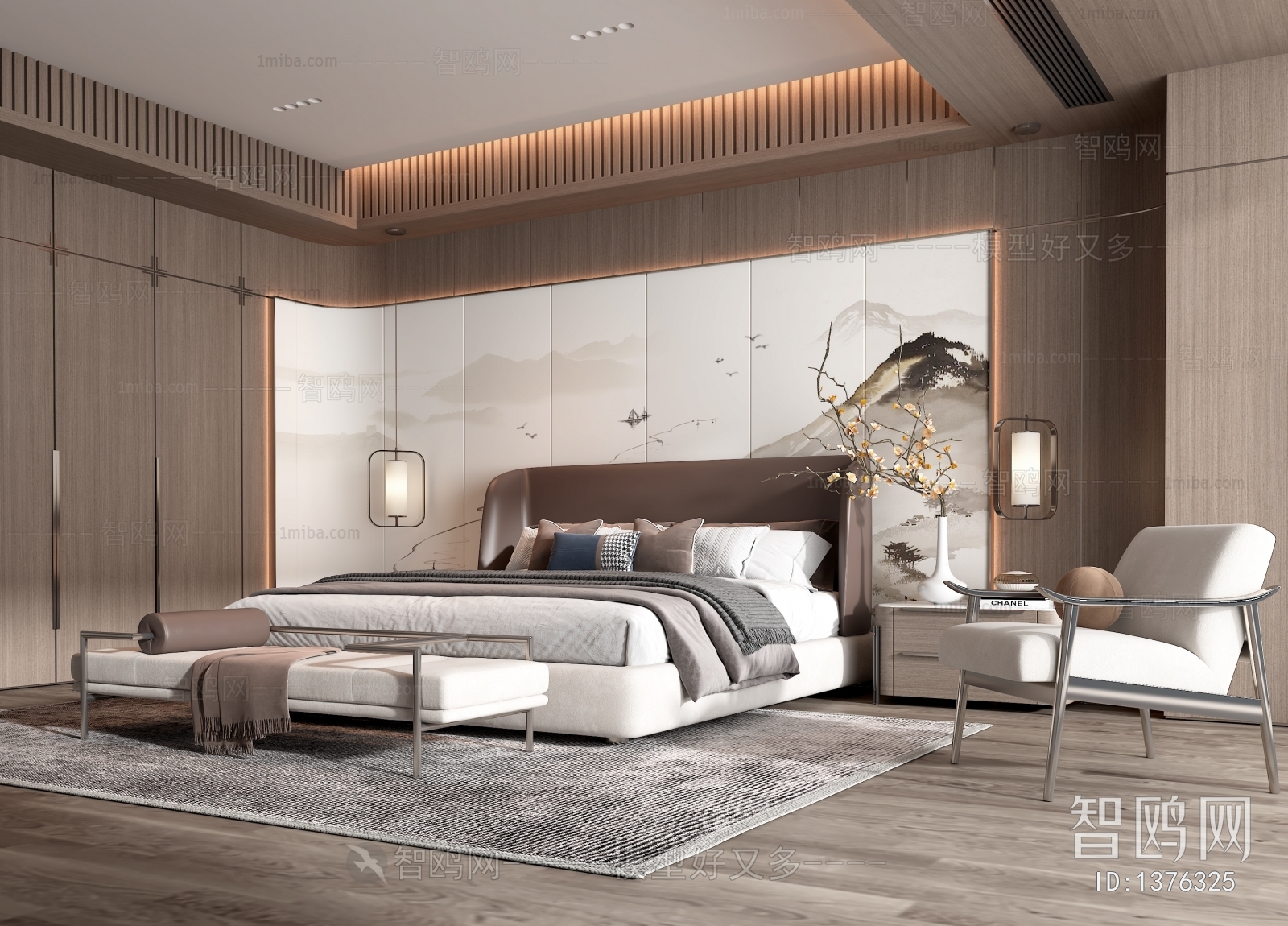 New Chinese Style Bedroom