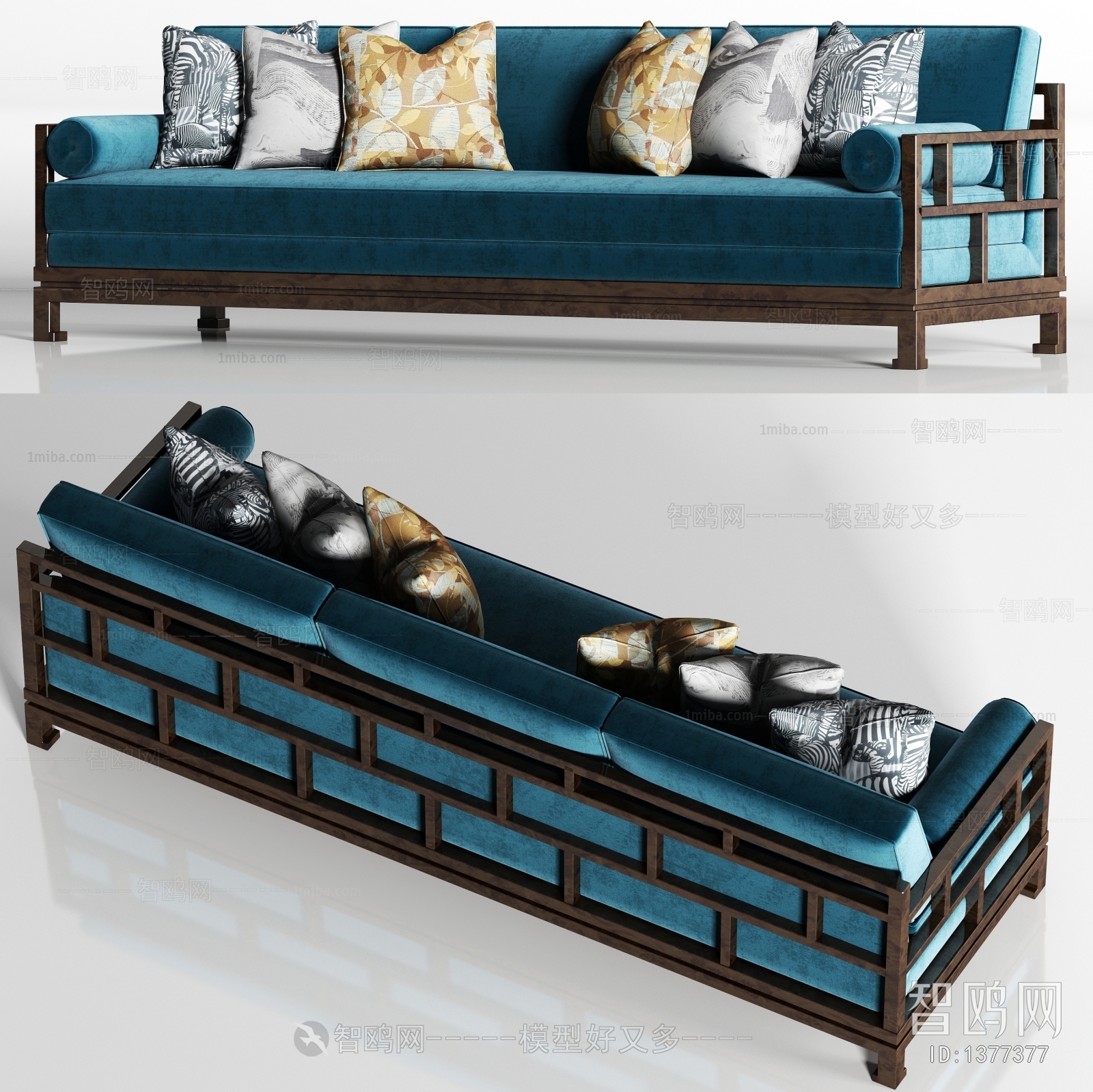 New Chinese Style Multi Person Sofa