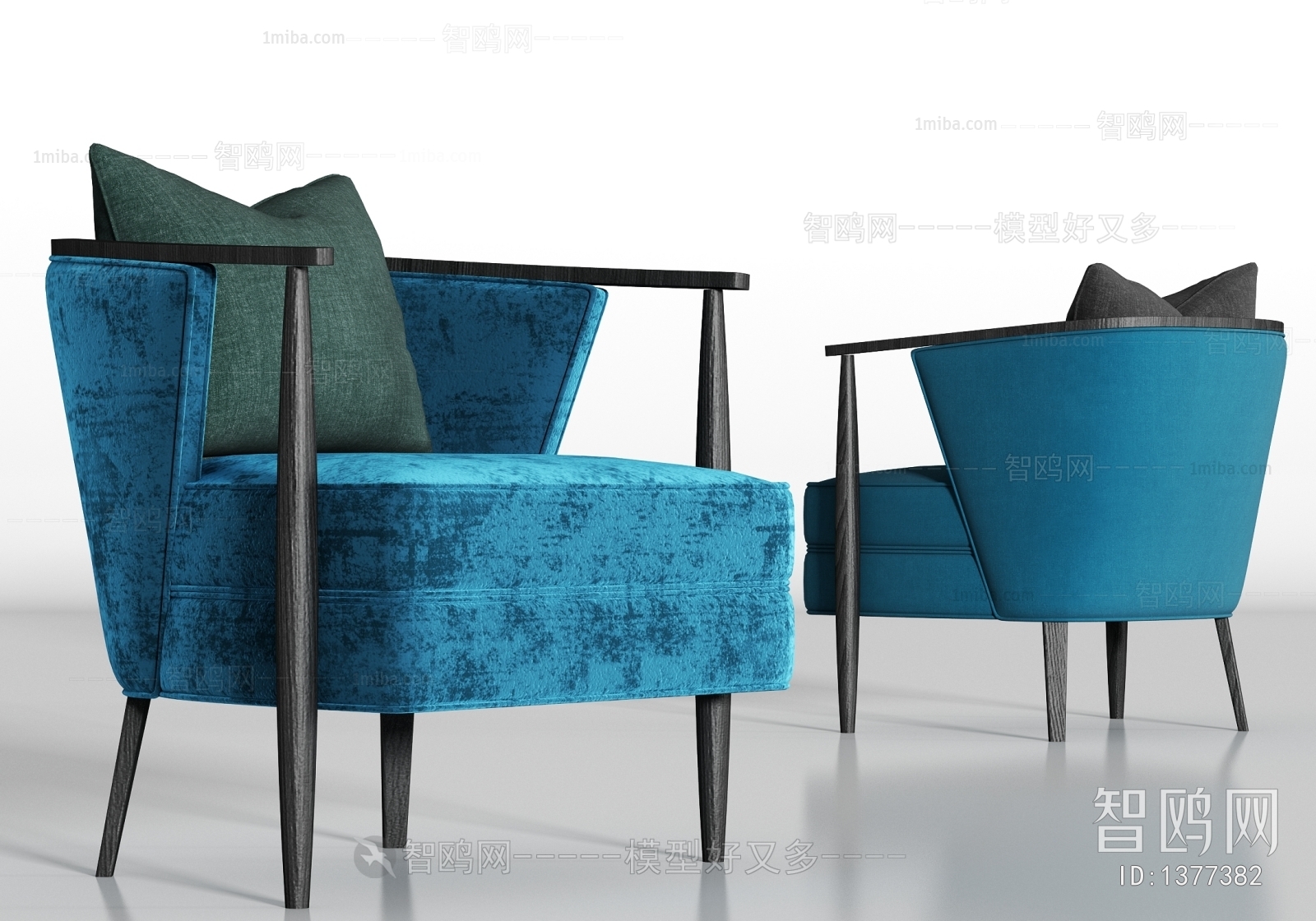 New Chinese Style Single Sofa