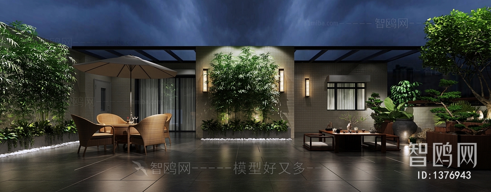 New Chinese Style Courtyard/landscape