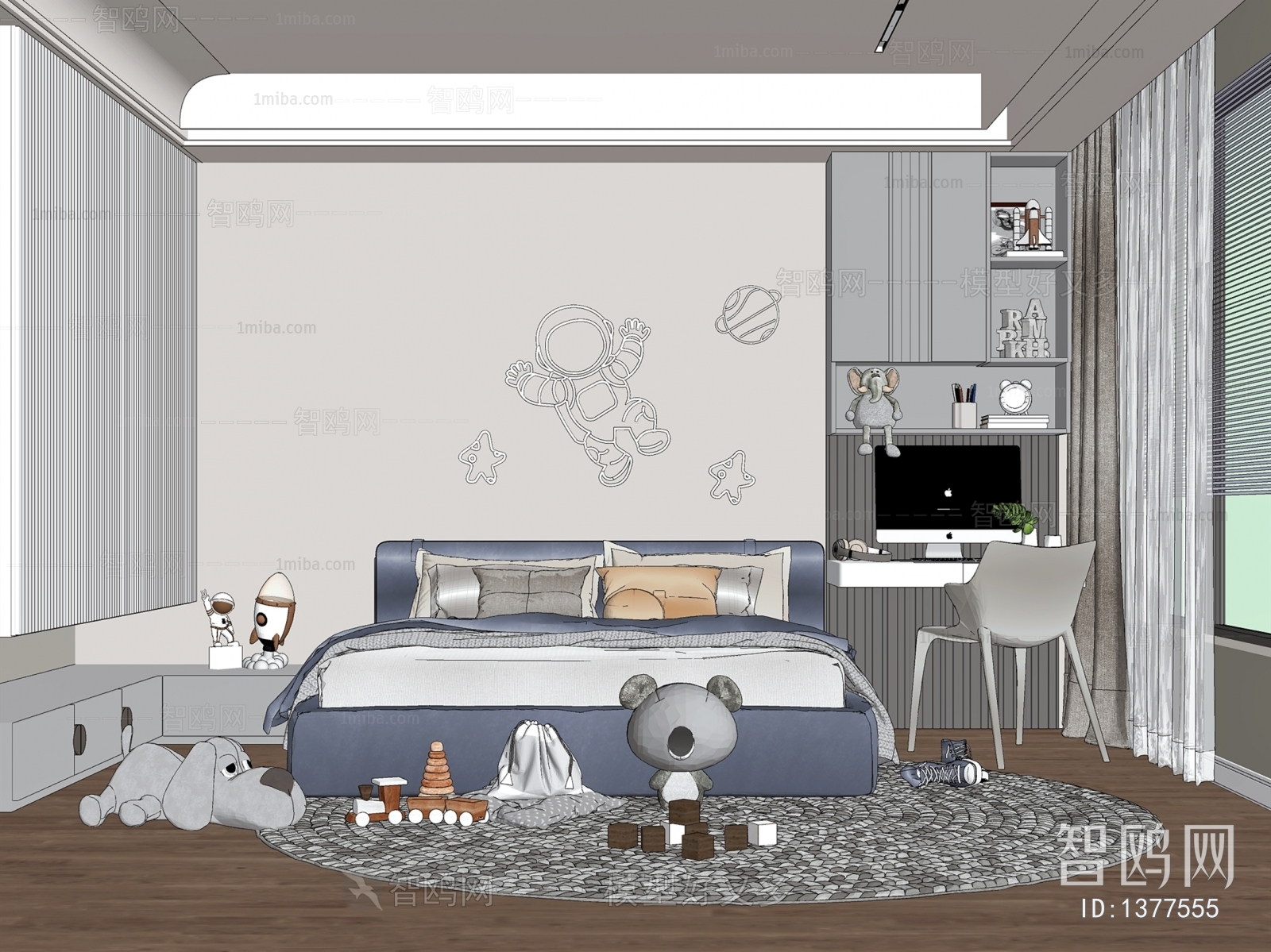 Modern Boy's Room And Son's Room