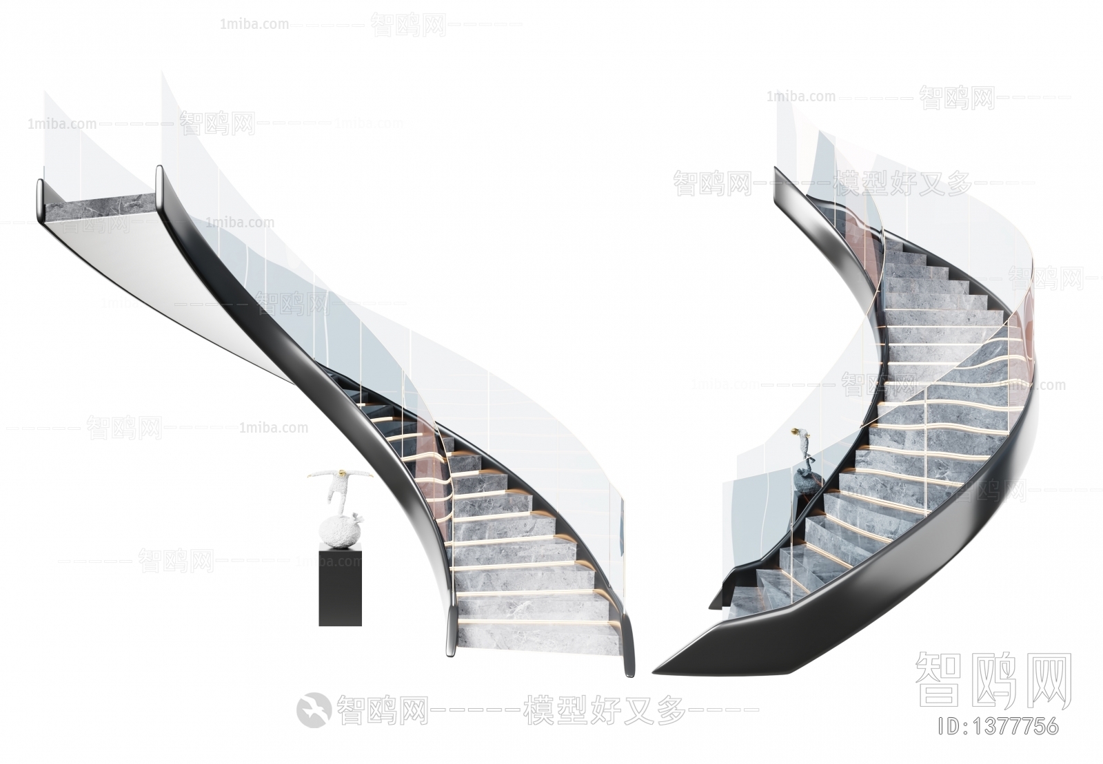 Modern Stair Balustrade/elevator