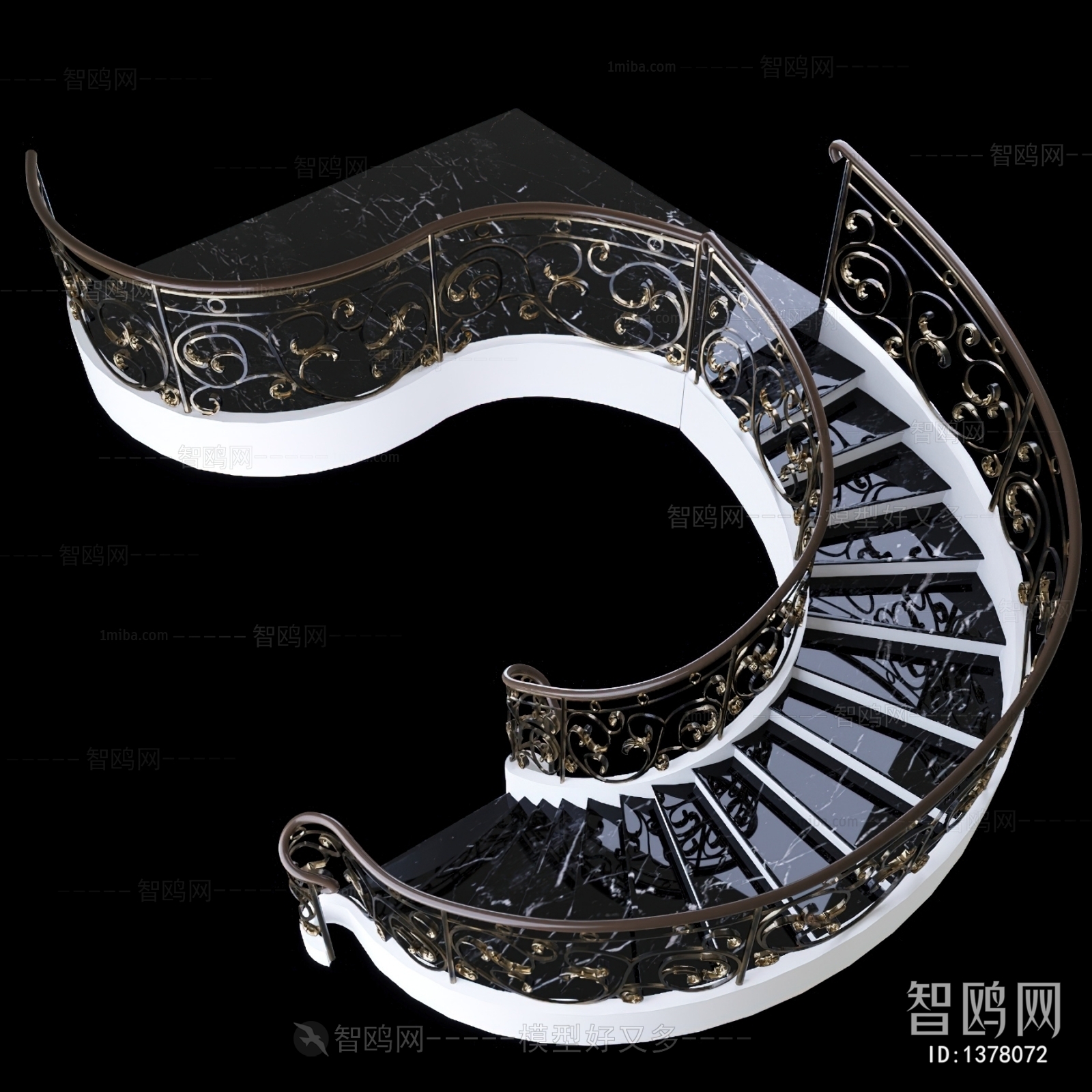 European Style Rotating Staircase