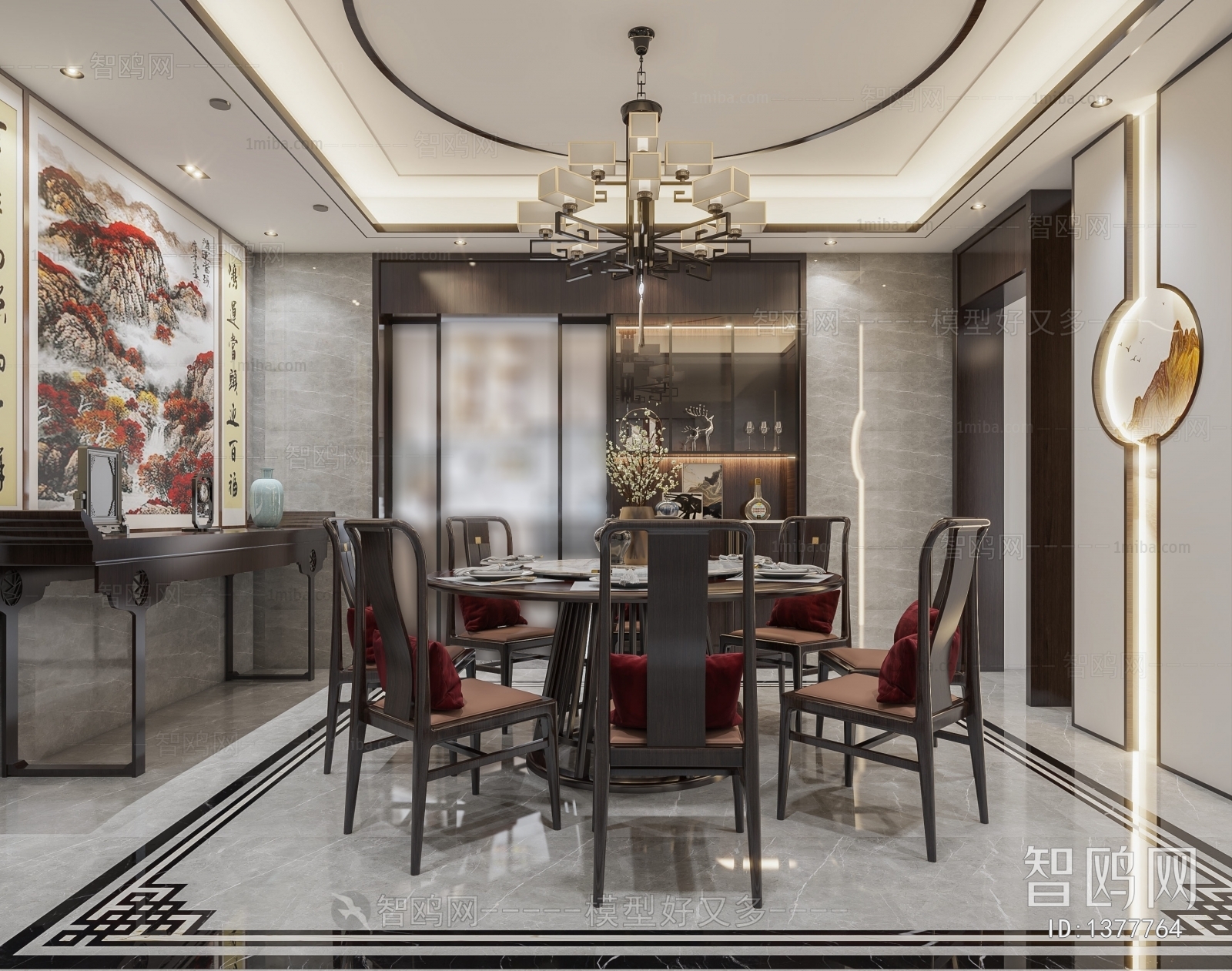 New Chinese Style Dining Room