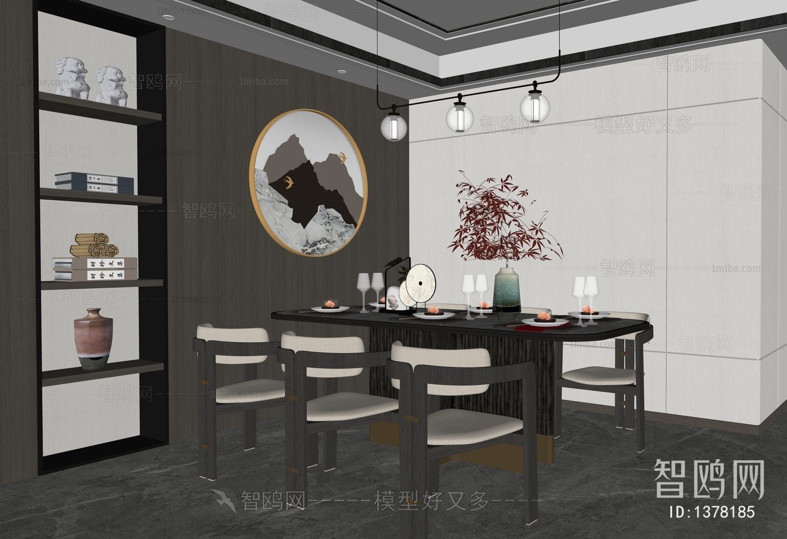 New Chinese Style Dining Room