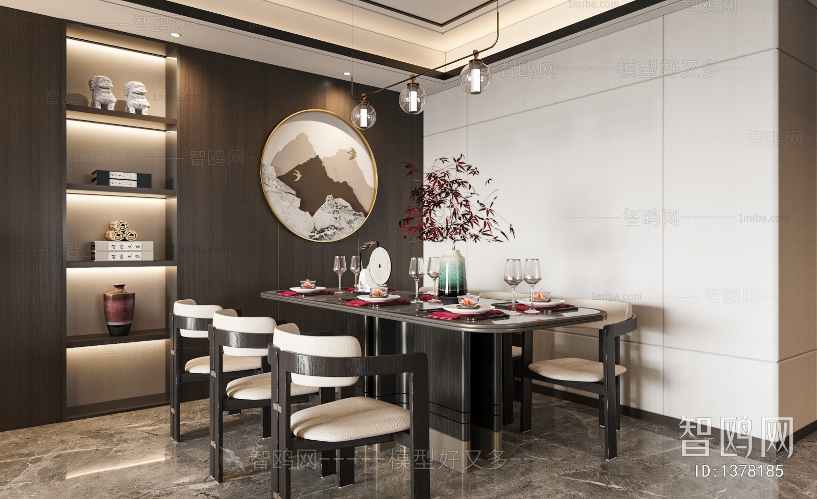 New Chinese Style Dining Room