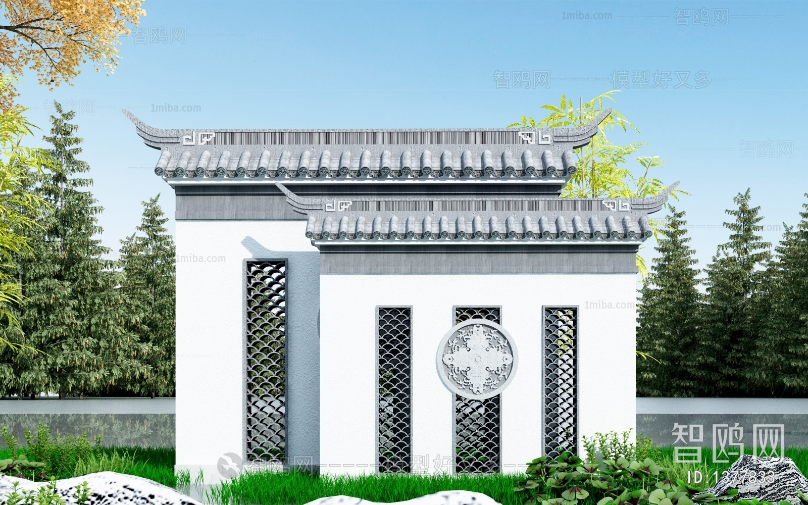 Chinese Style Ancient Architectural Buildings