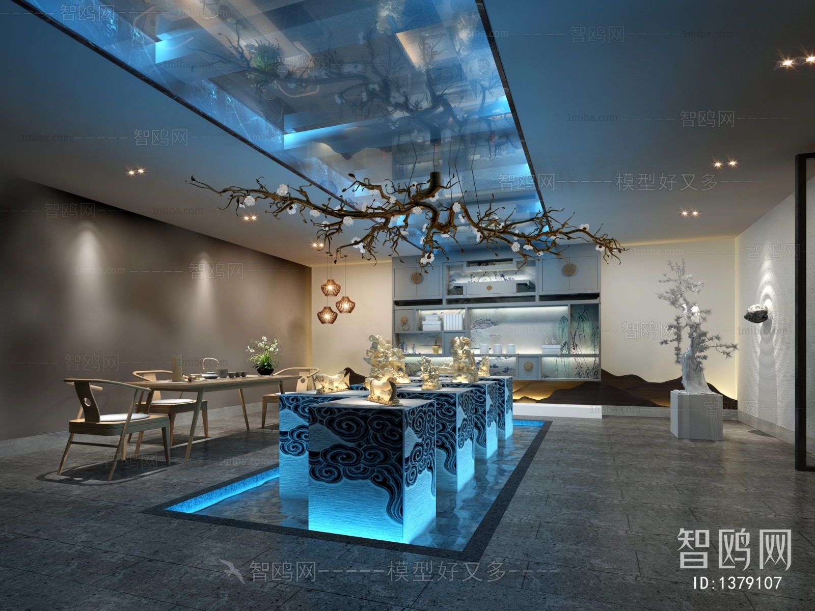 新中式茶室展厅