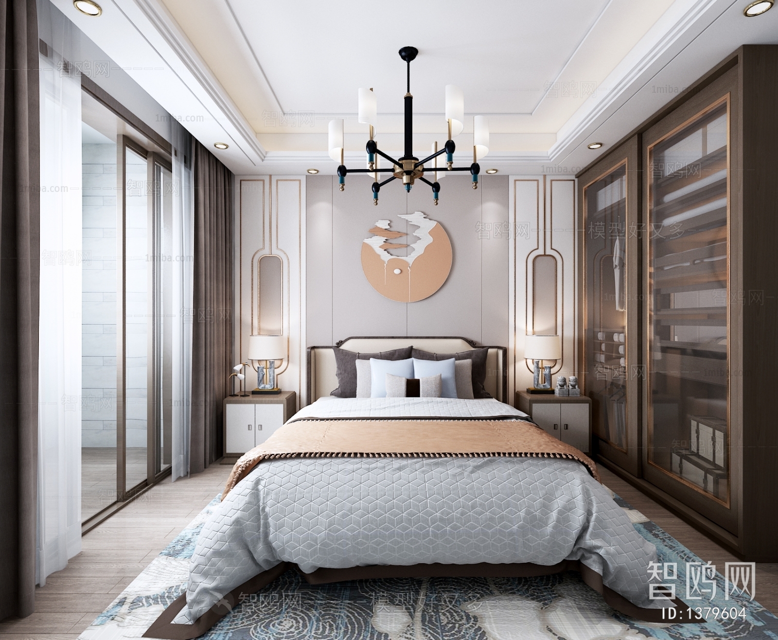 New Chinese Style Bedroom