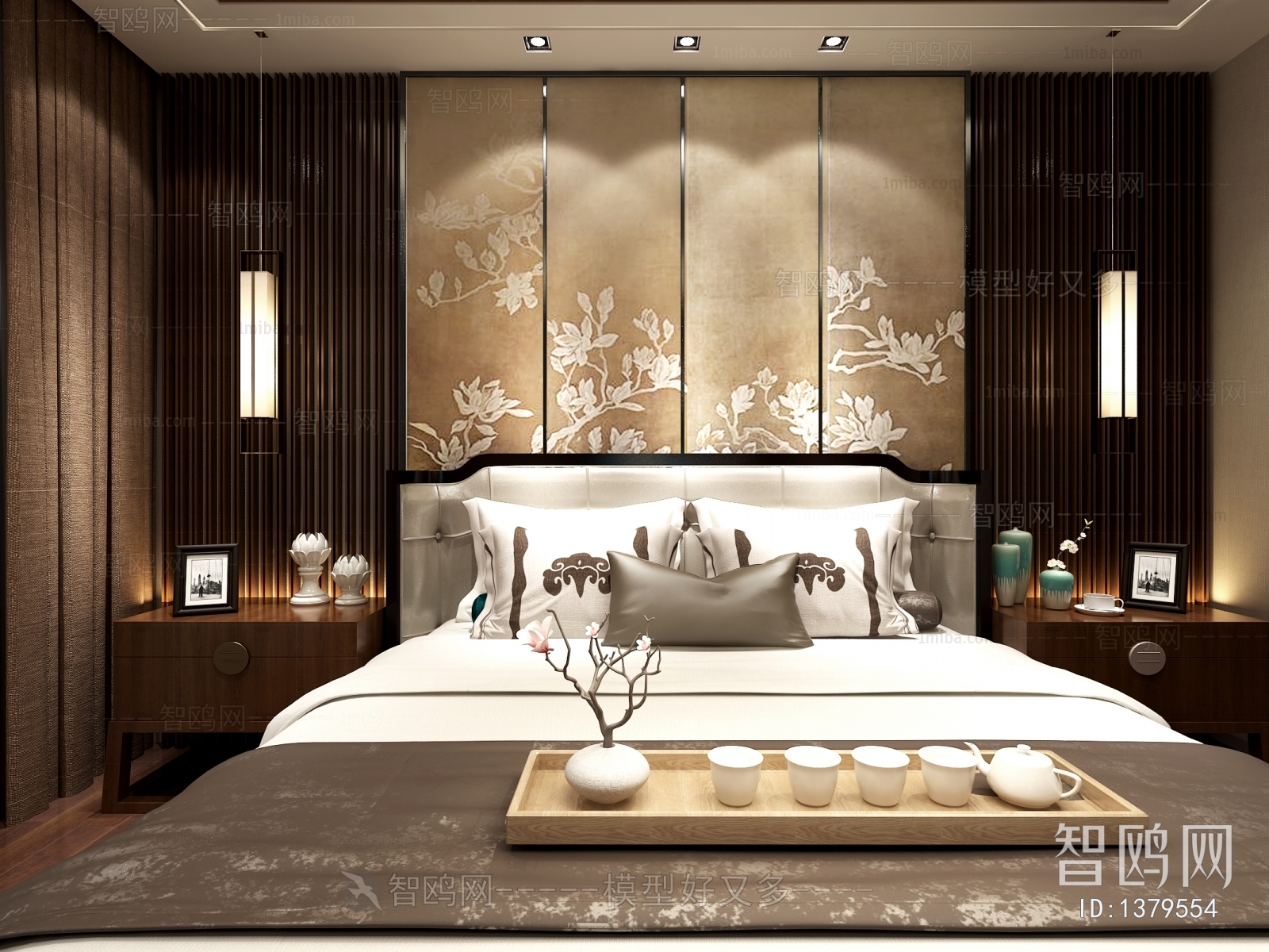 New Chinese Style Bedroom