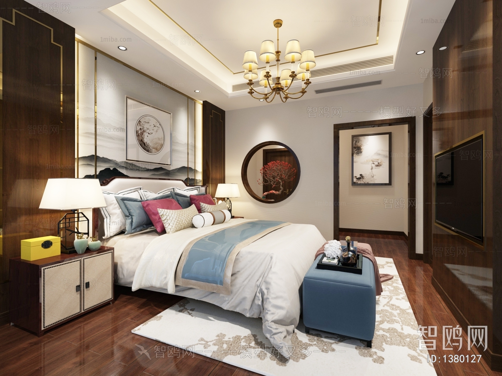 New Chinese Style Bedroom