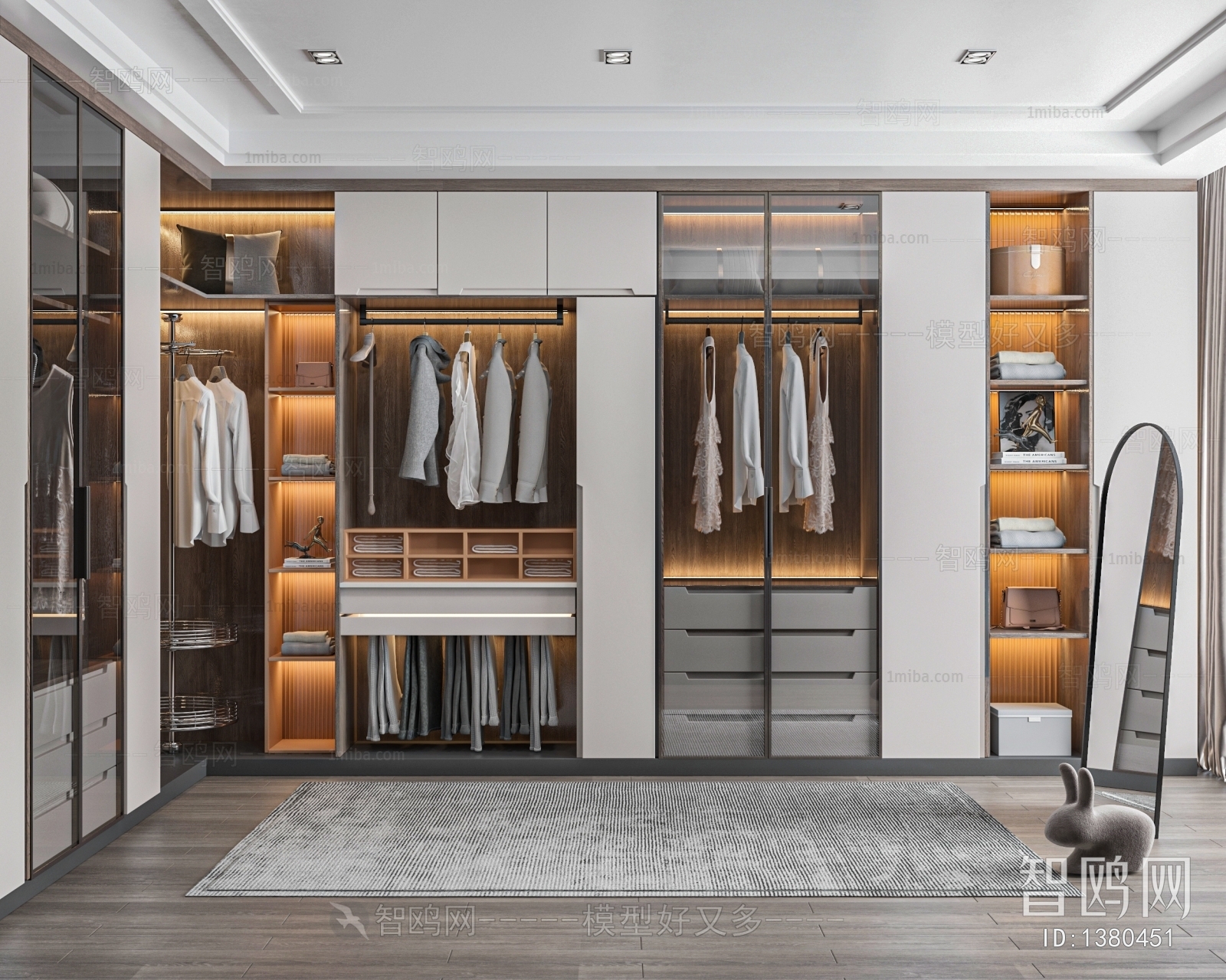 Modern Clothes Storage Area