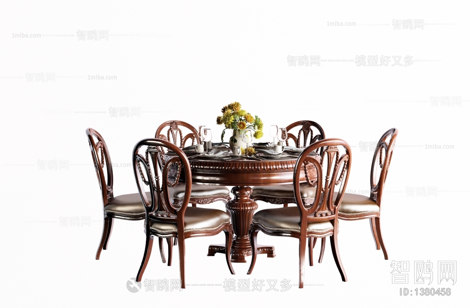 American Style Dining Table And Chairs