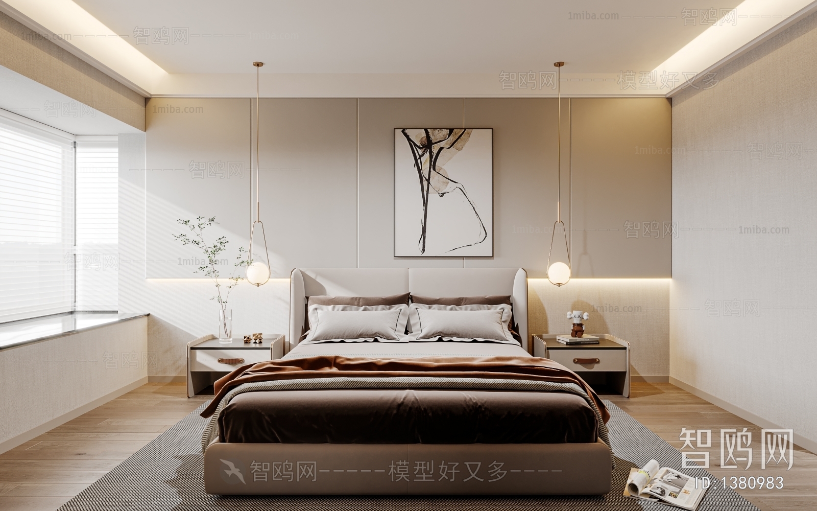 Modern Wabi-sabi Style Bedroom