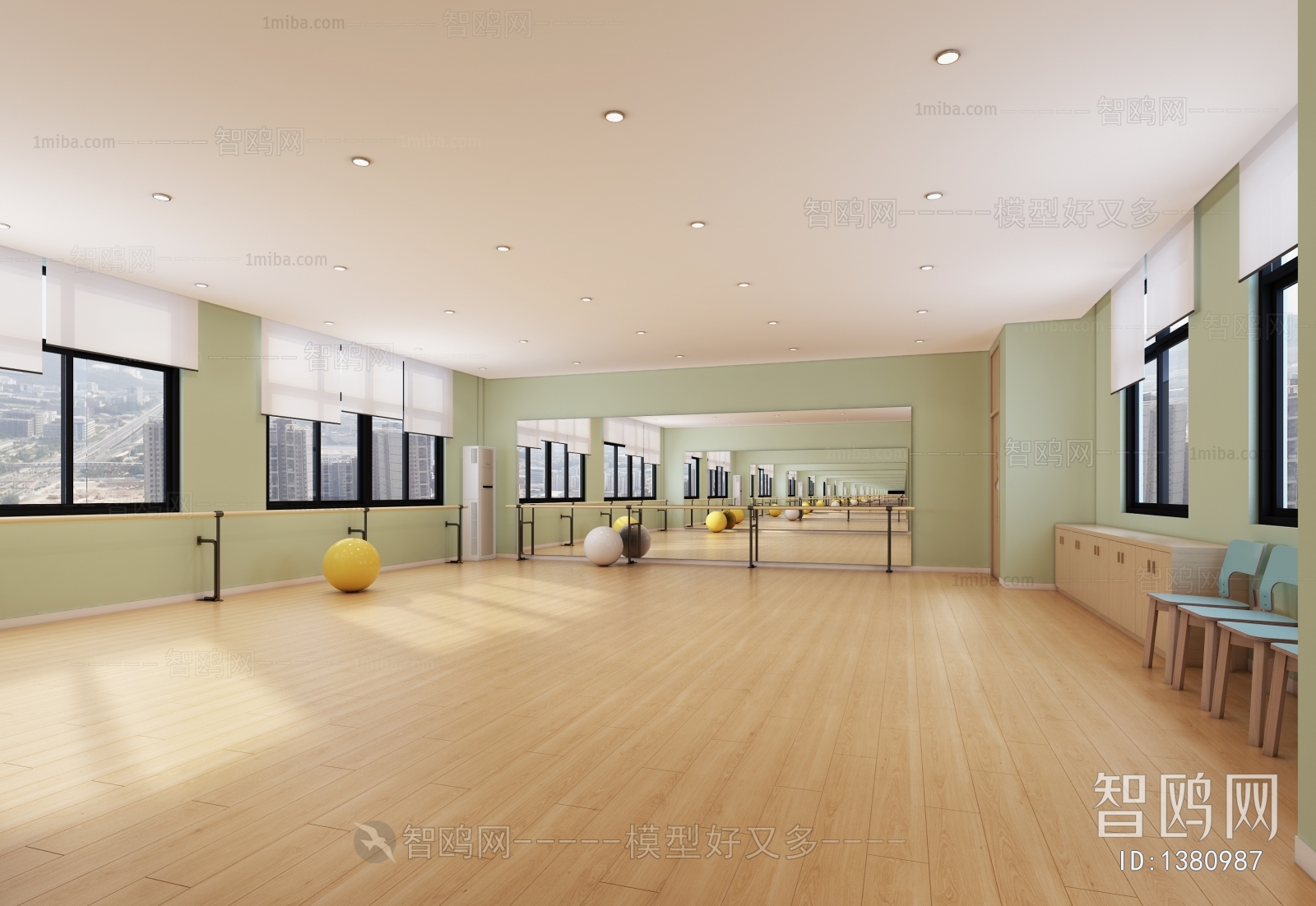 Modern Yoga Room