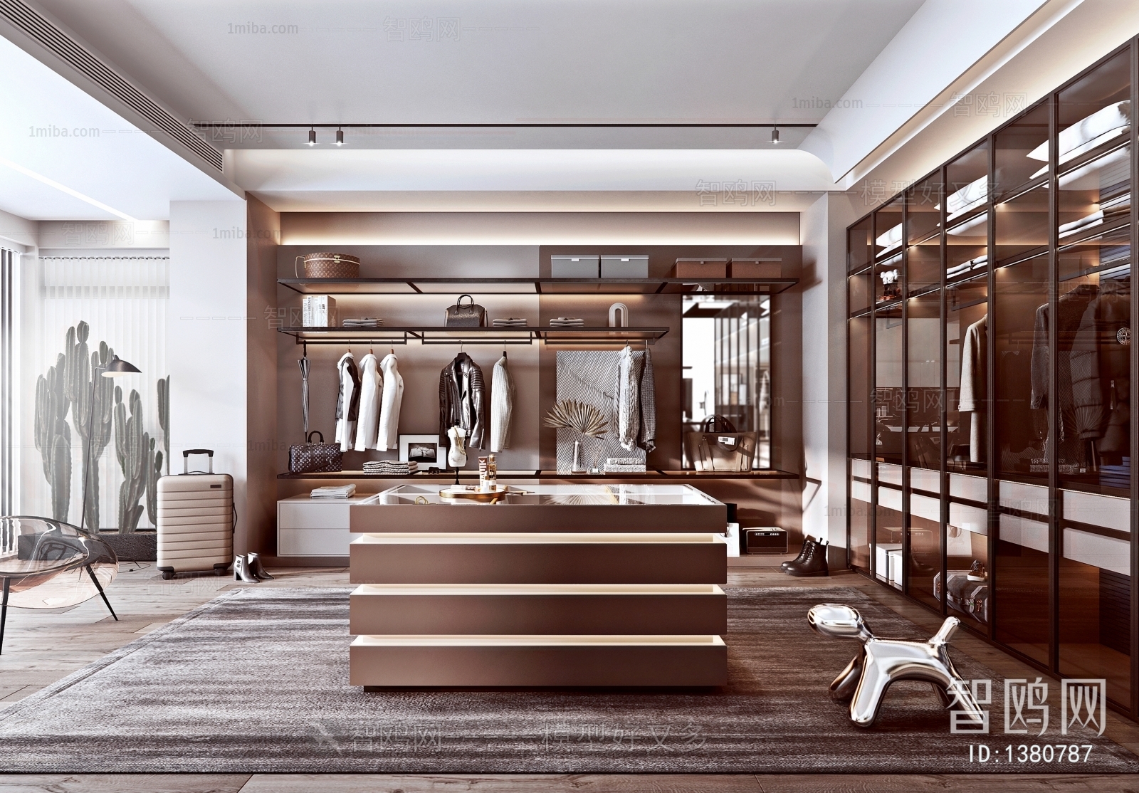 Modern Clothes Storage Area