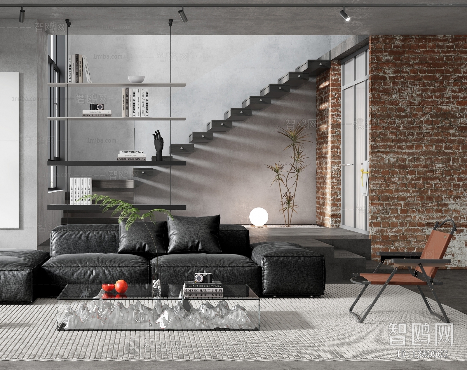Modern Industrial Style A Living Room