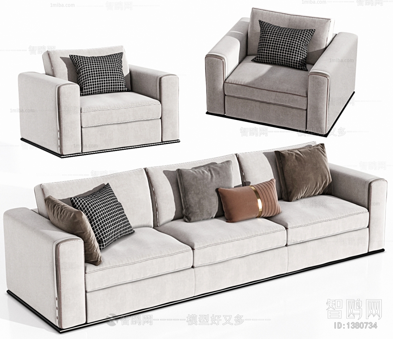 Modern Three-seat Sofa