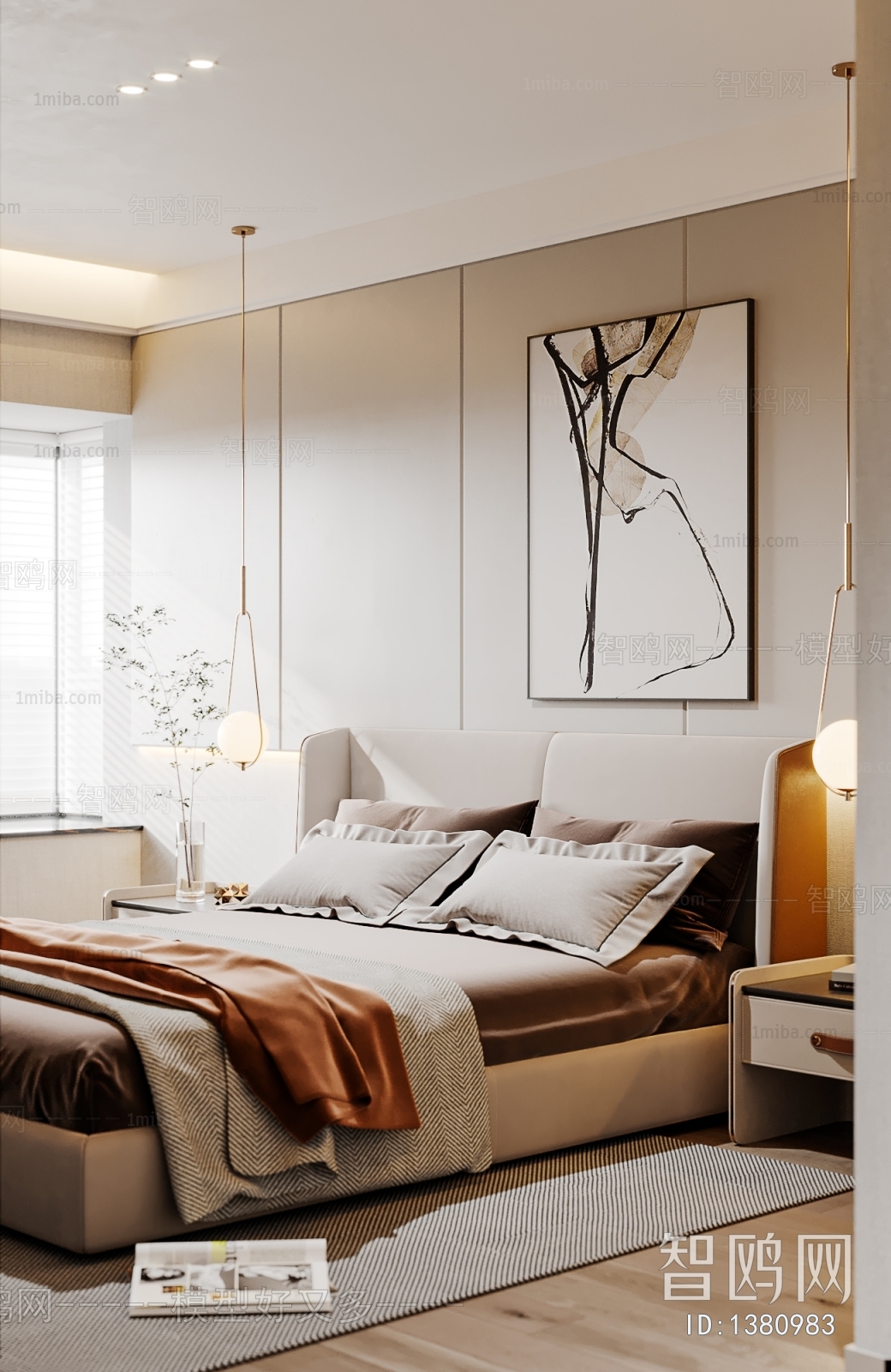 Modern Wabi-sabi Style Bedroom