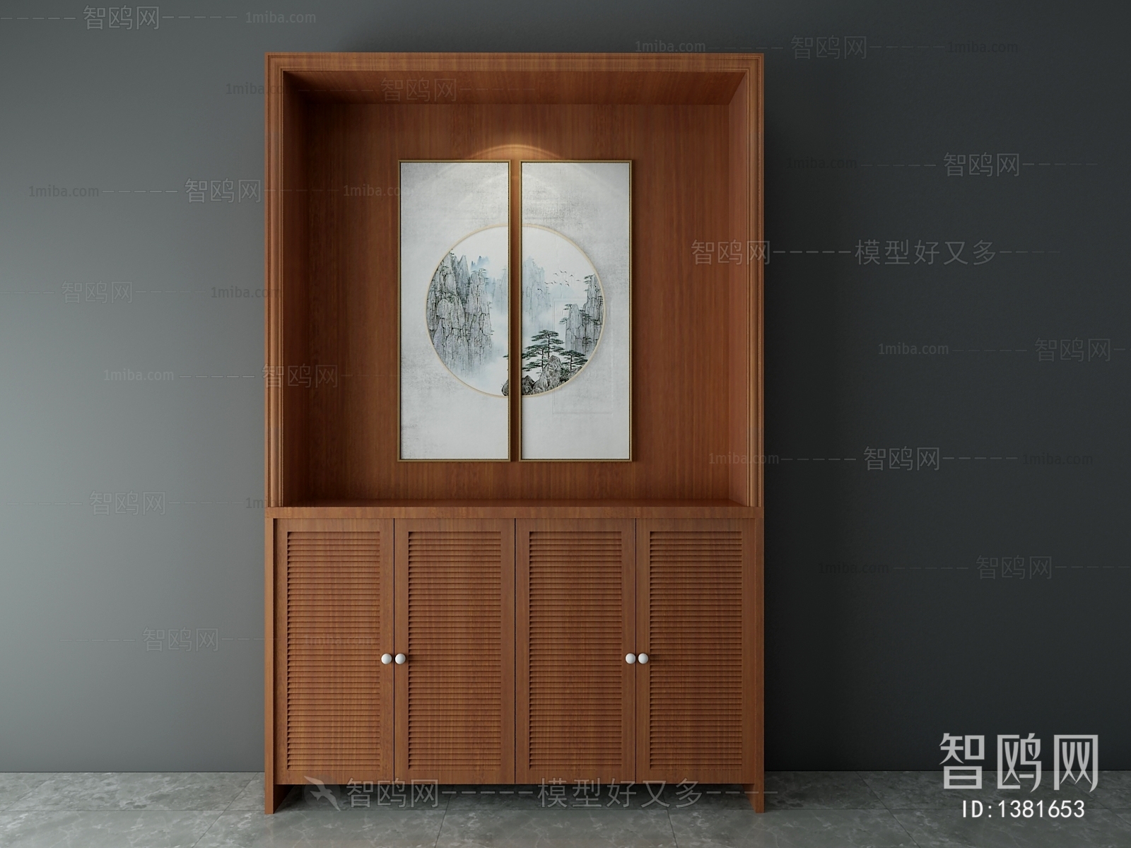 New Chinese Style Shoe Cabinet