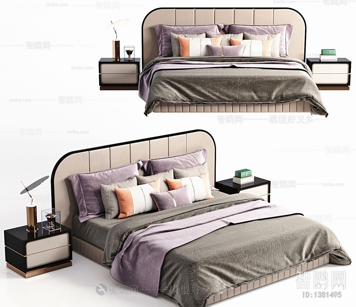 New Chinese Style Double Bed