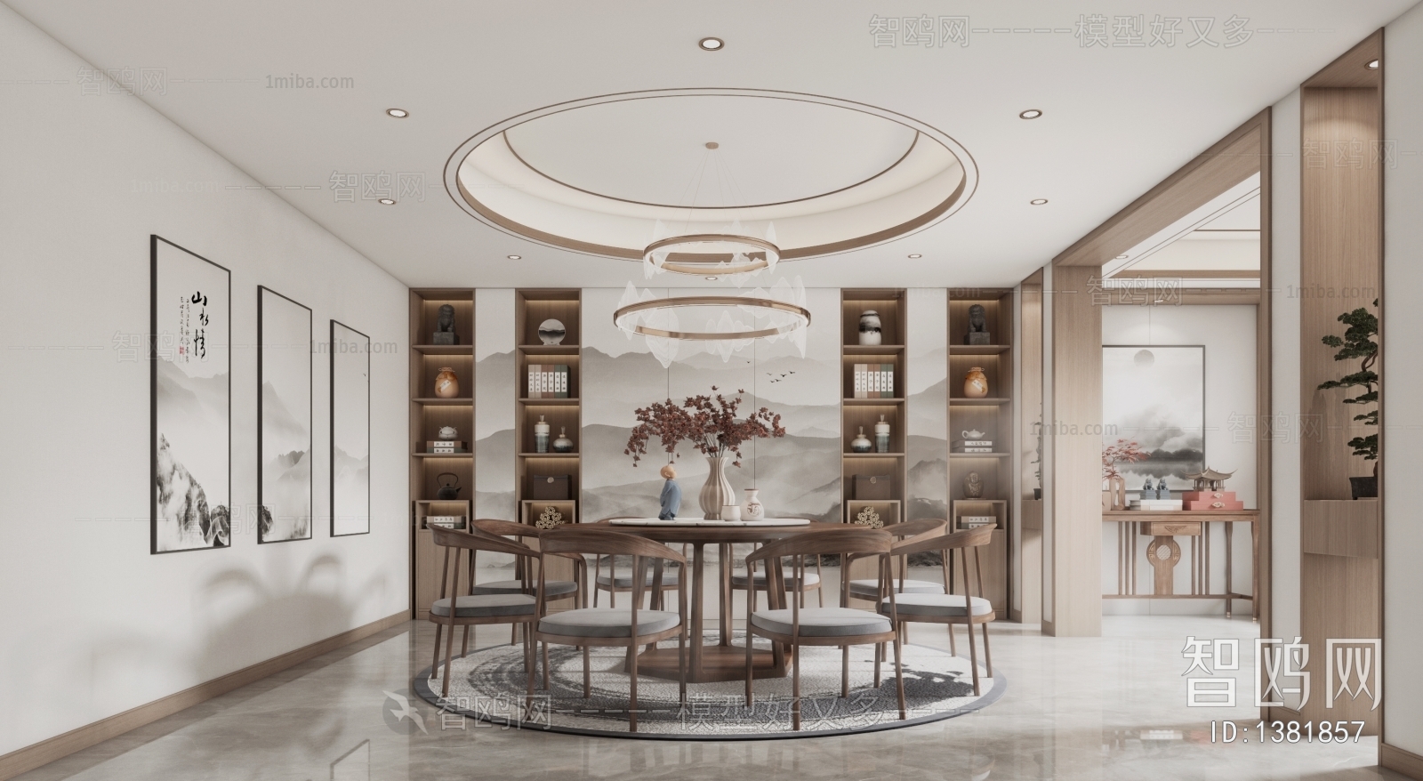 New Chinese Style Dining Room