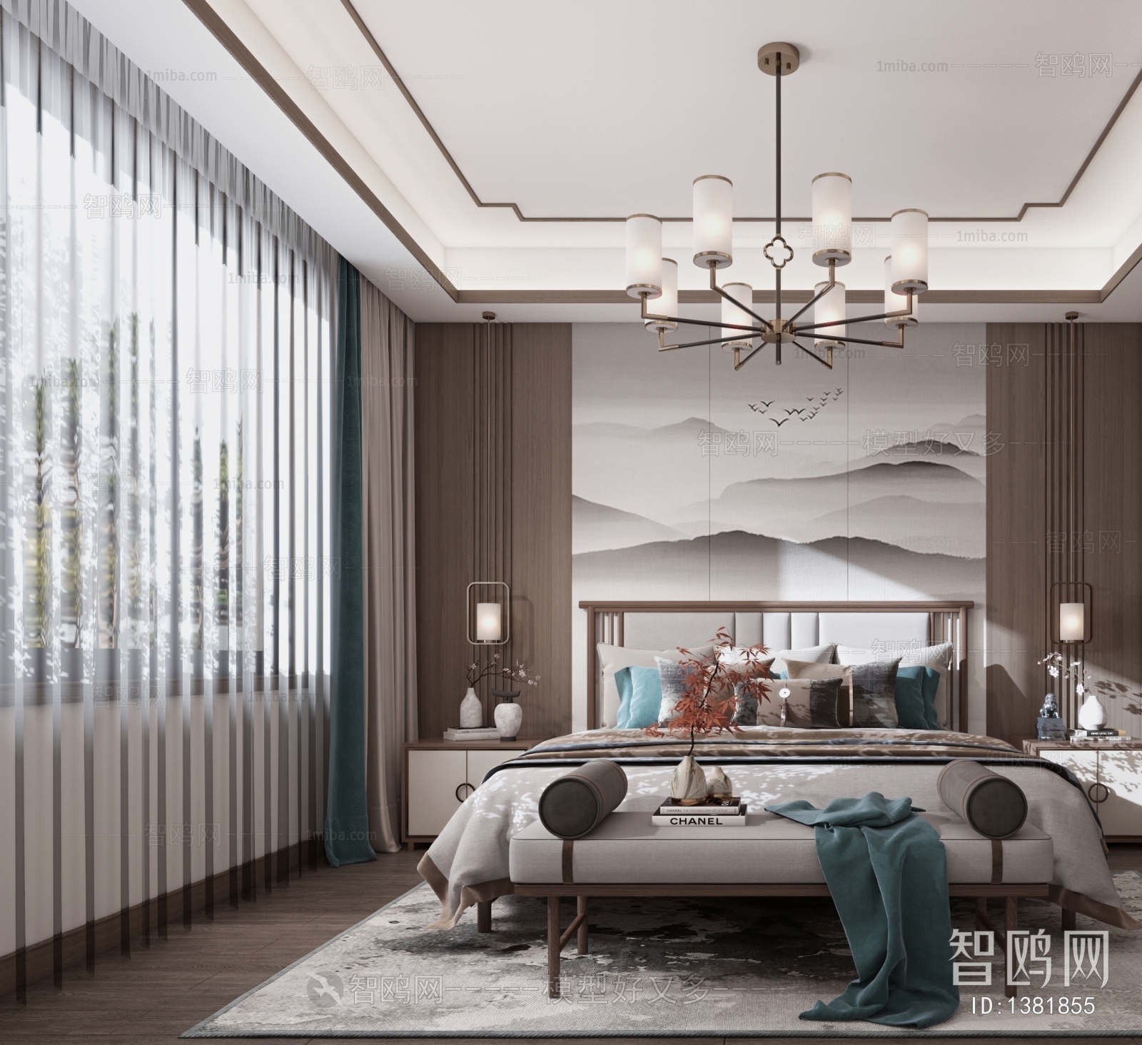 New Chinese Style Bedroom