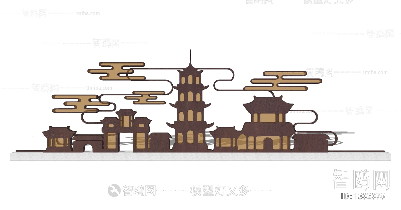 New Chinese Style Park Landscape