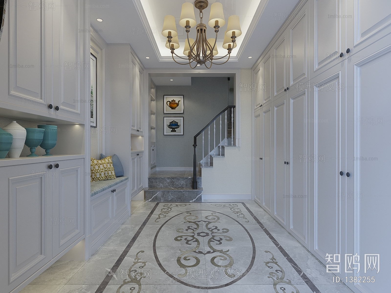 Simple European Style Hallway