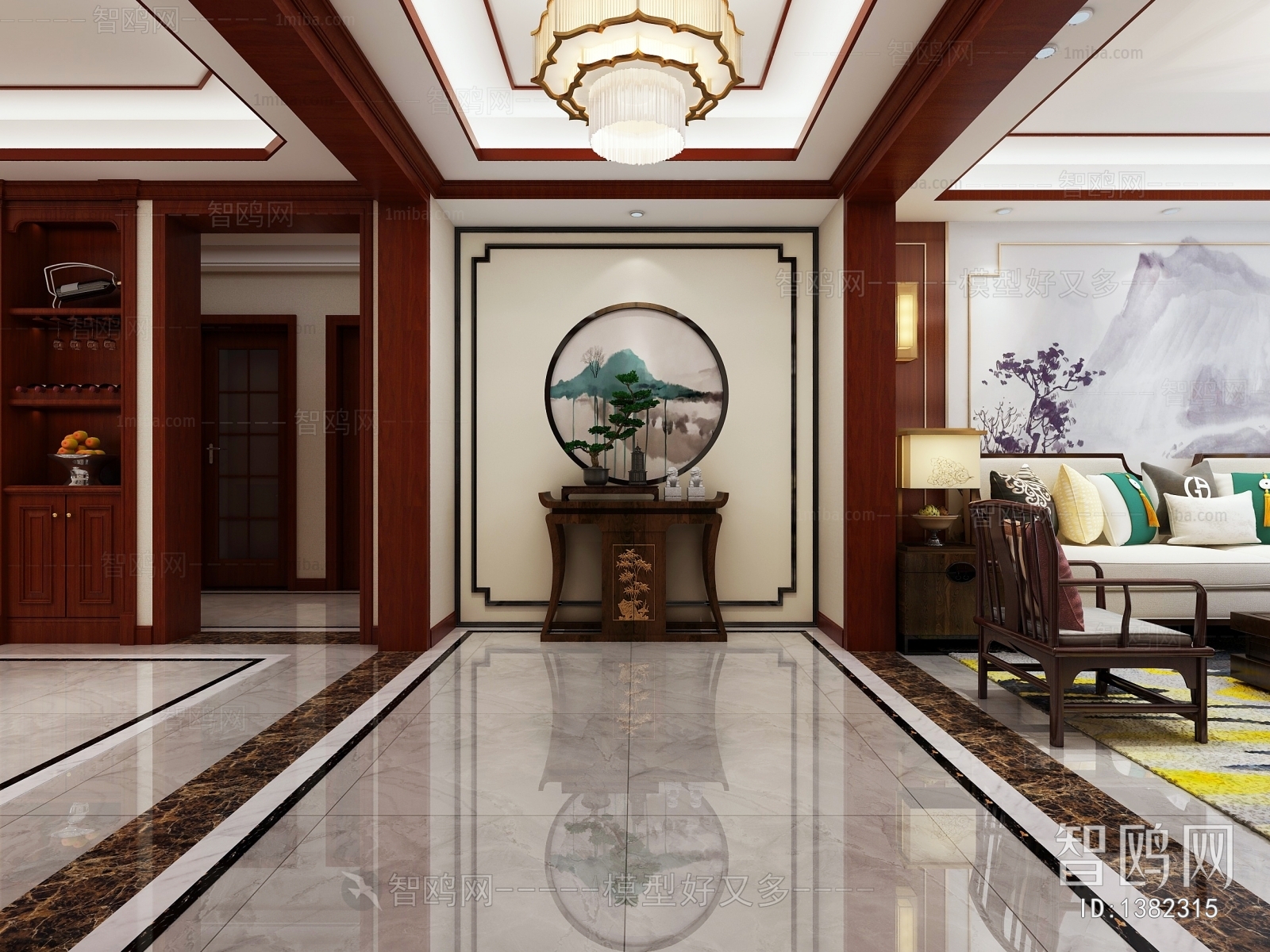 New Chinese Style Hallway