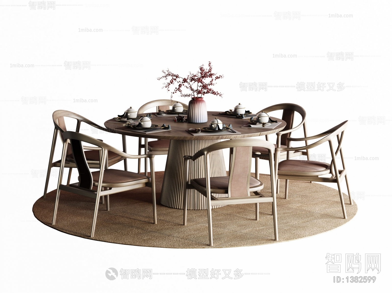 New Chinese Style Dining Table And Chairs