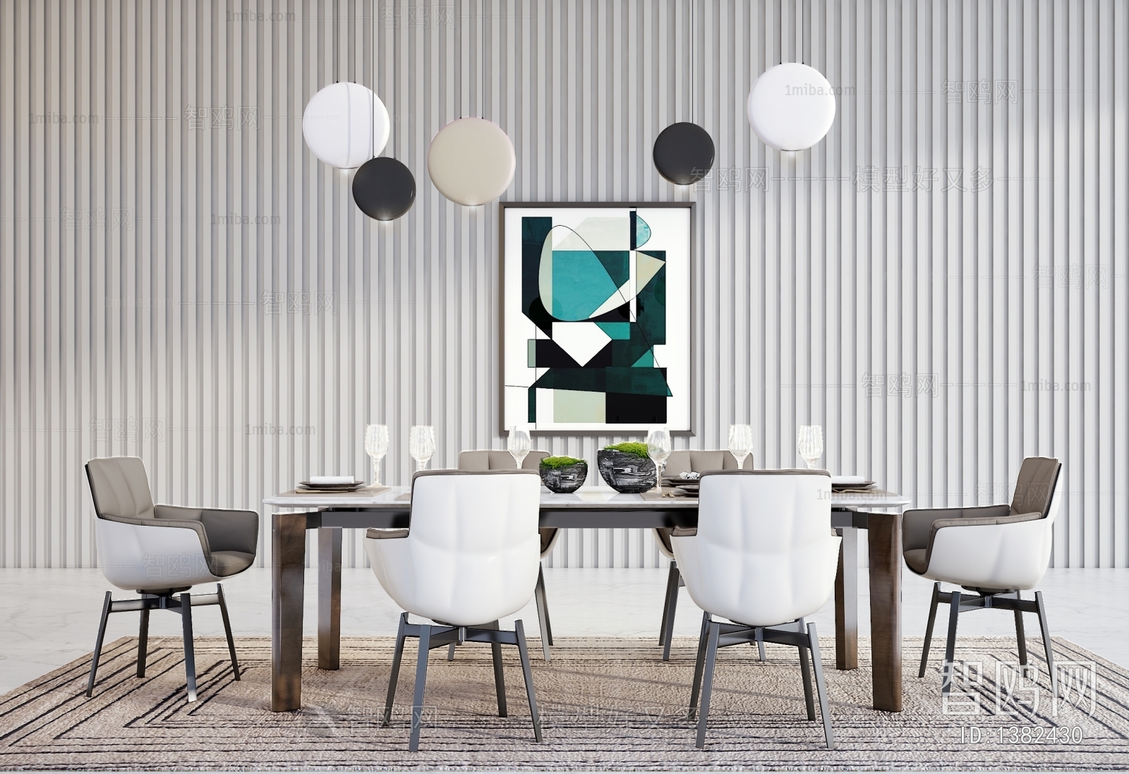 Modern Nordic Style Dining Table And Chairs