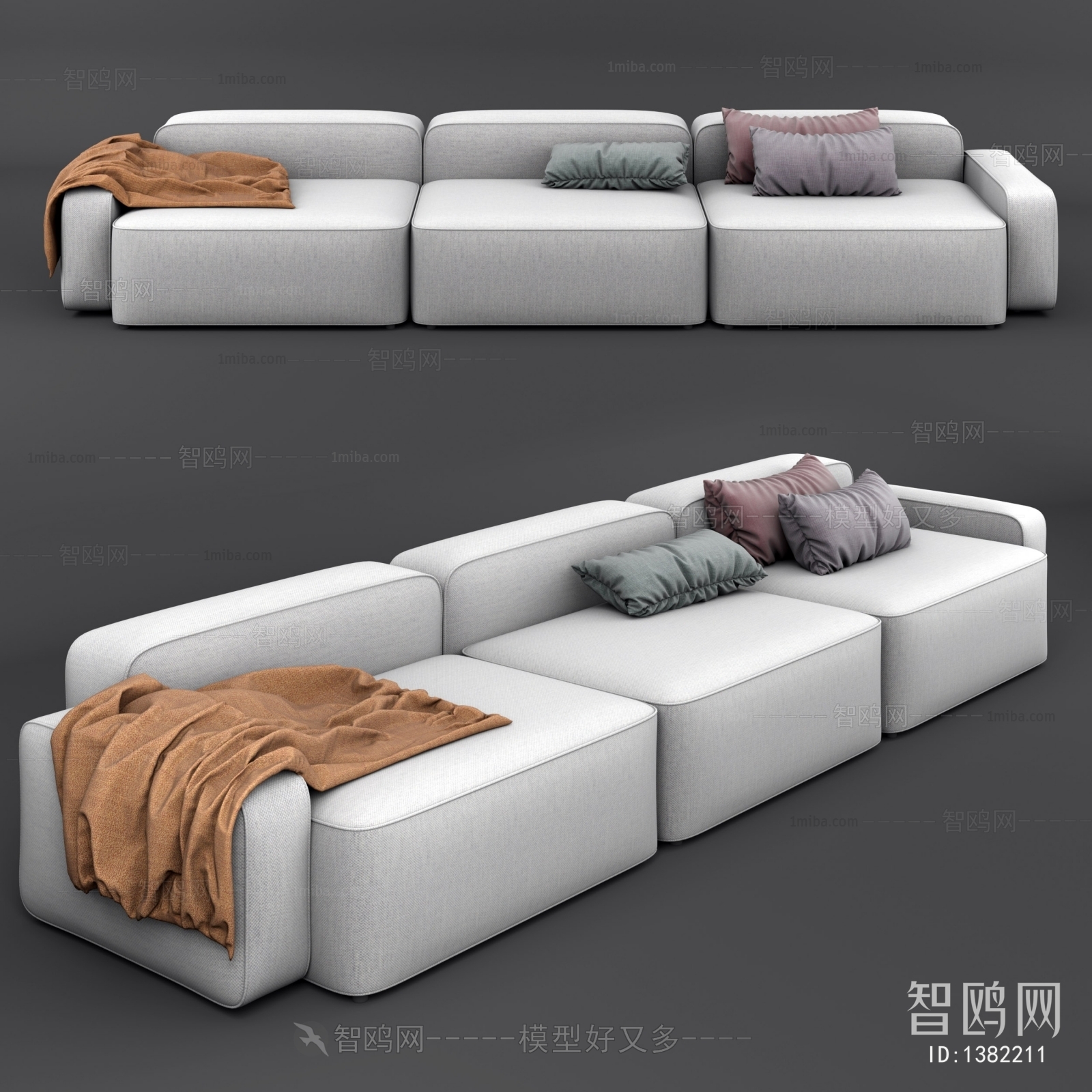 Modern Three-seat Sofa