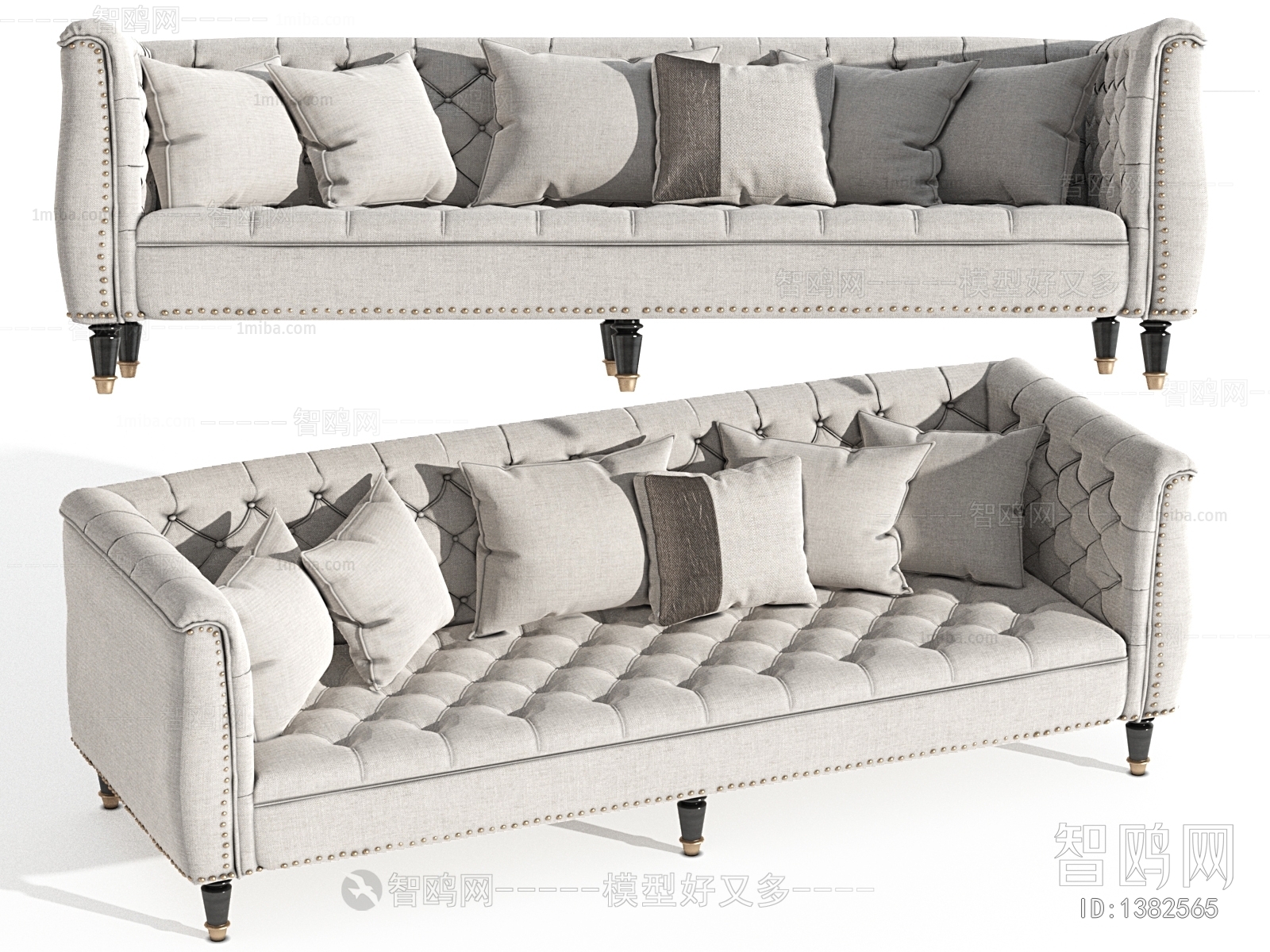 American Style Three-seat Sofa