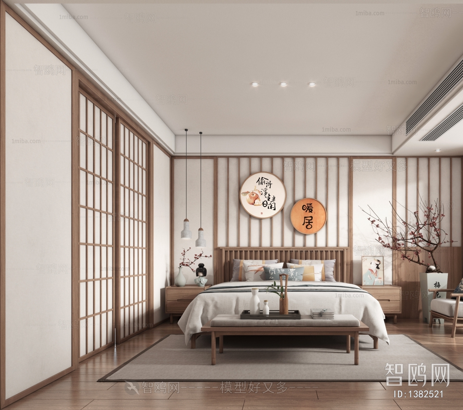 Japanese Style New Chinese Style Bedroom