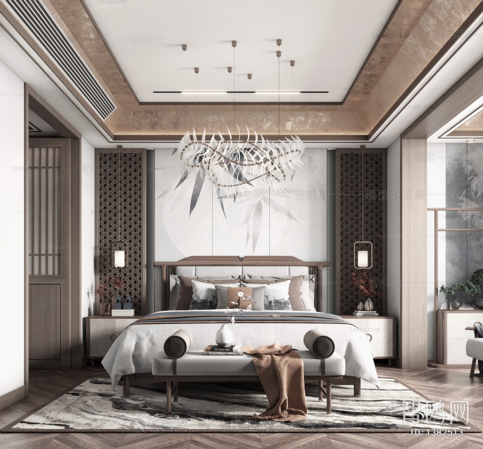 New Chinese Style Bedroom