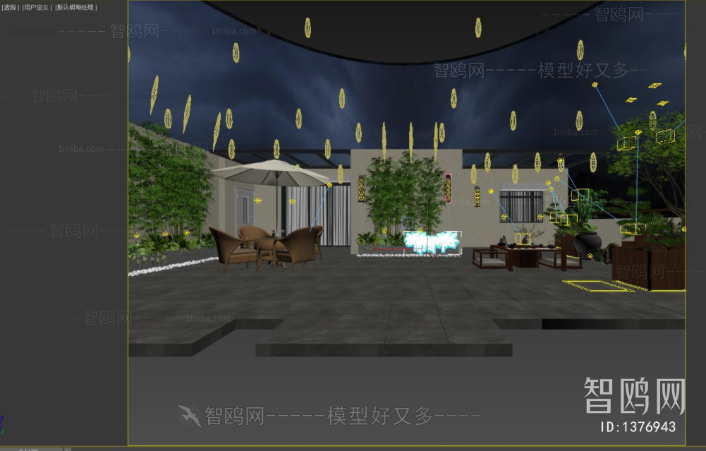 New Chinese Style Courtyard/landscape