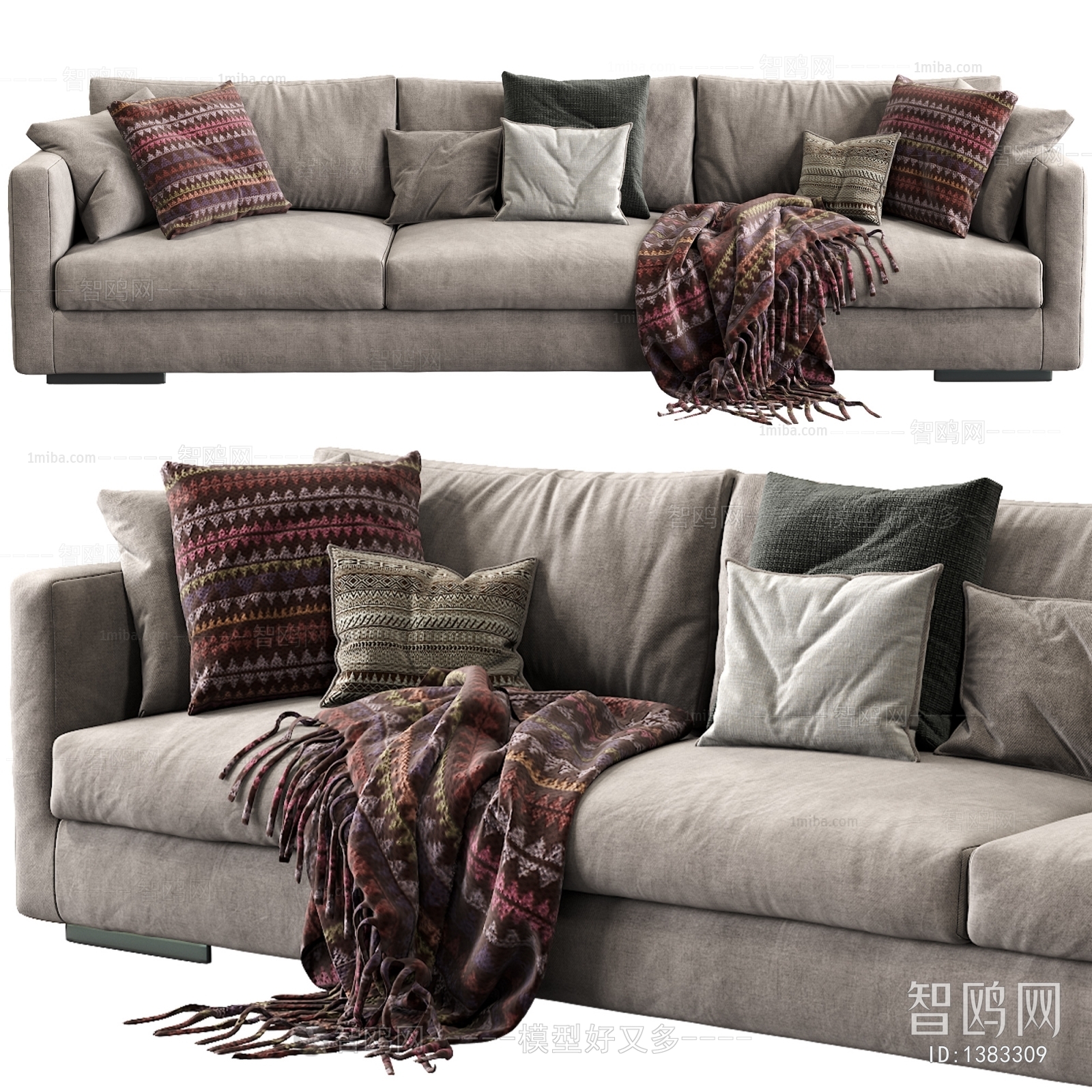 Modern Three-seat Sofa