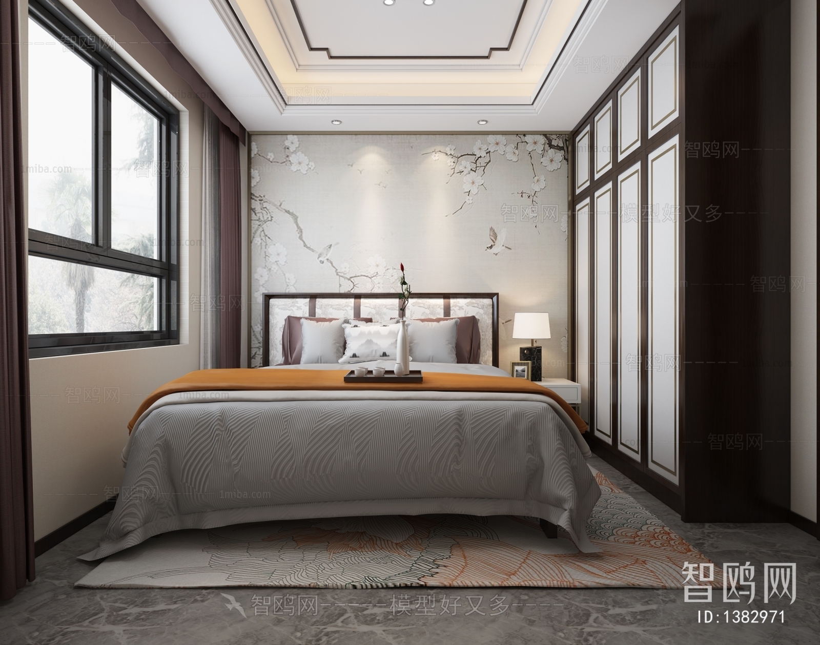 New Chinese Style Bedroom