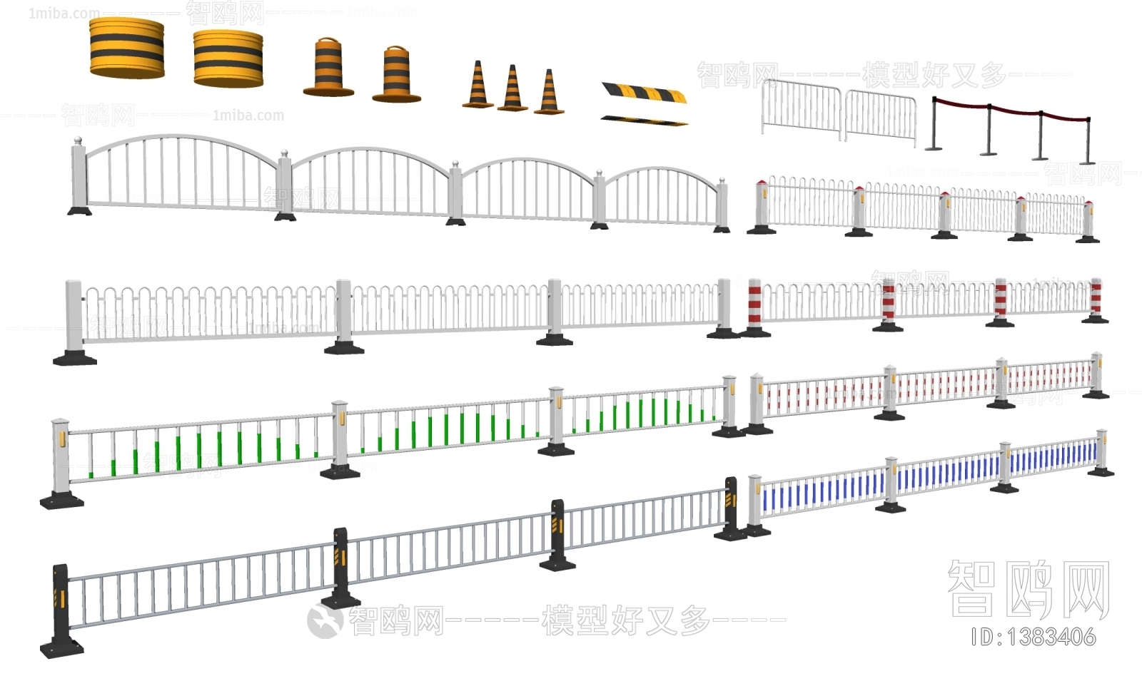 现代道路护栏