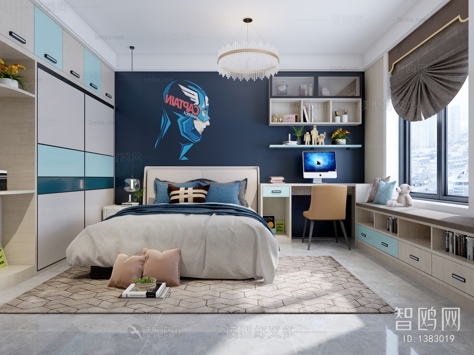 Modern Boy's Room And Son's Room