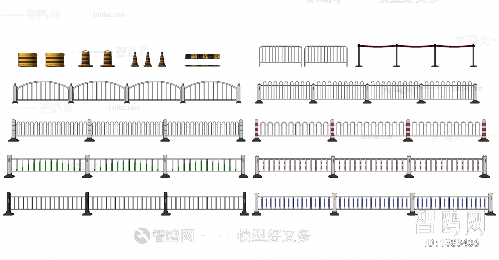 现代道路护栏