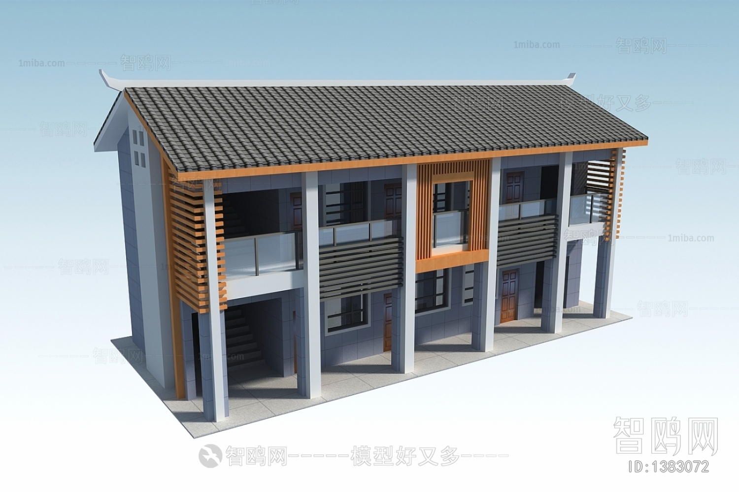 New Chinese Style Building Appearance