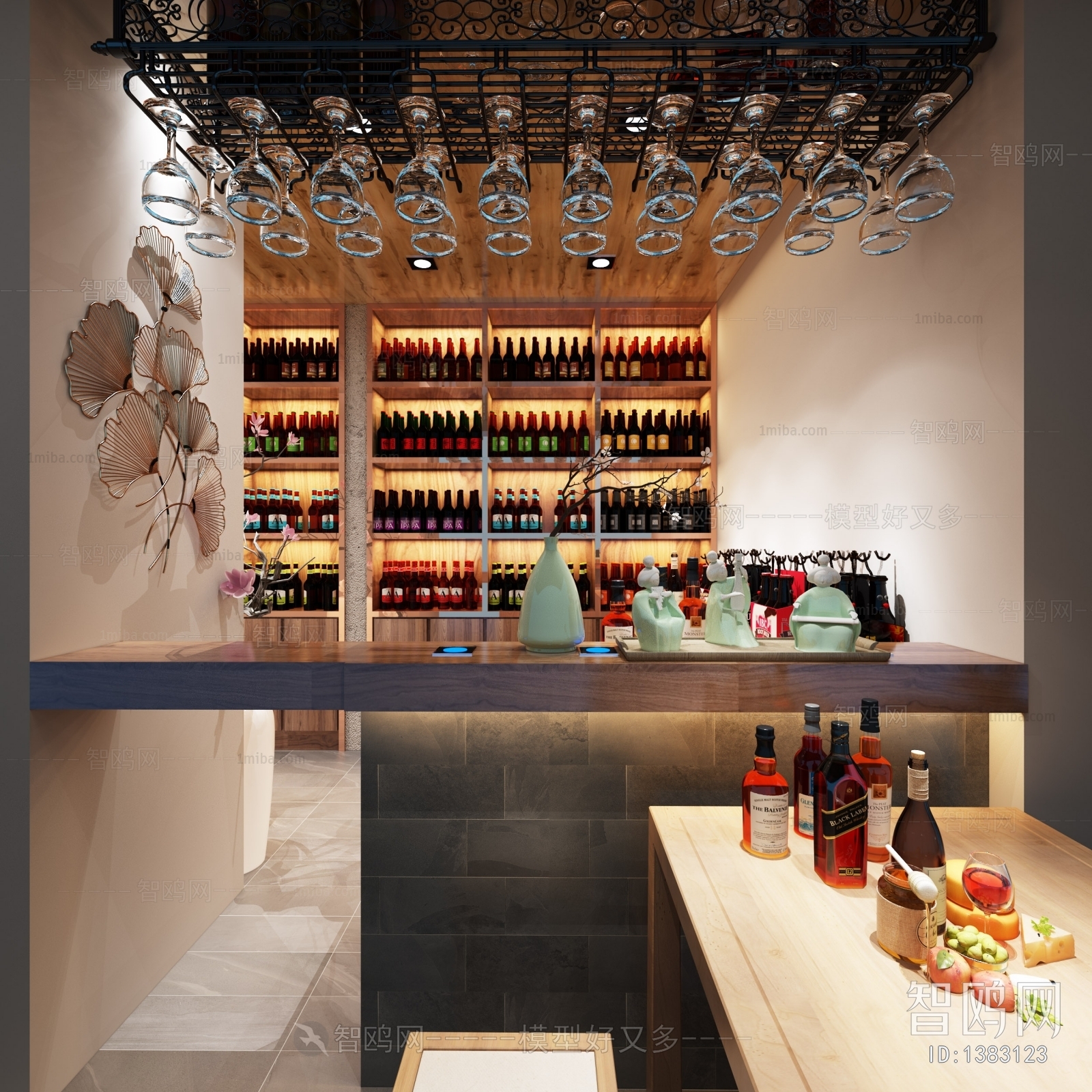 Post Modern Style Wine Cellar/Wine Tasting Room
