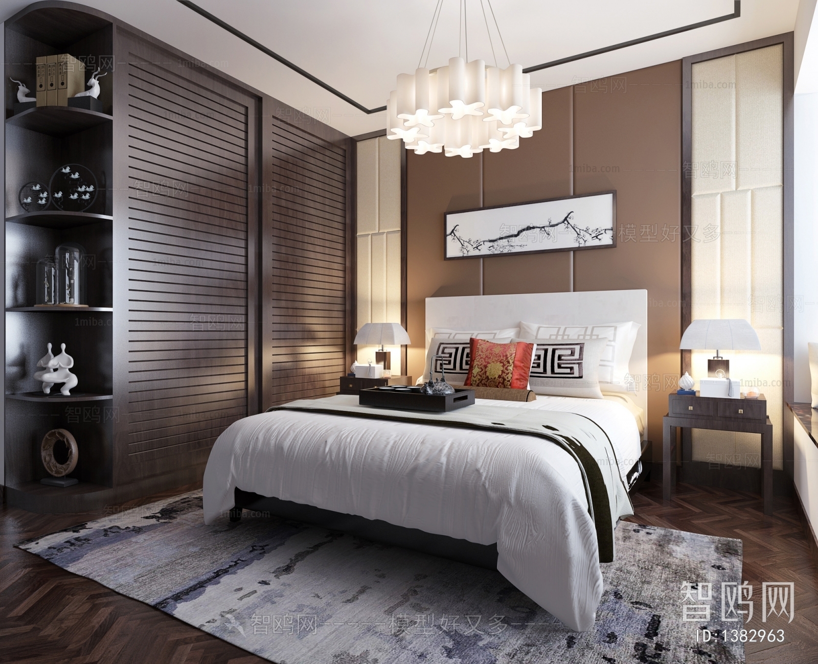 New Chinese Style Bedroom